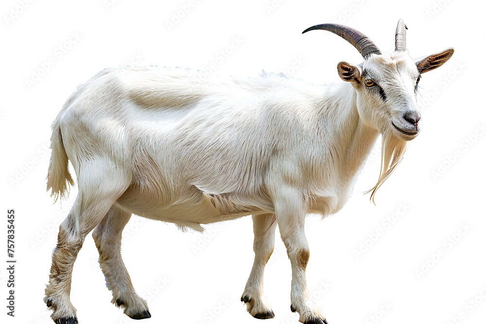 Goat isolated on white background Generative Ai Goat isolated on white background Generative Ai