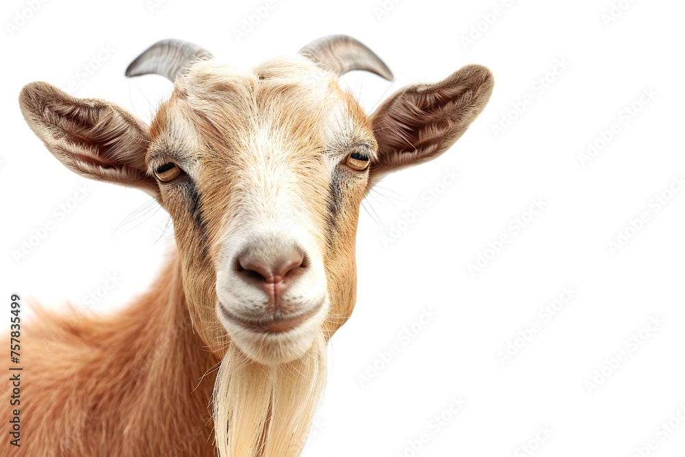 Goat isolated on white background Generative Ai Goat isolated on white background Generative Ai
