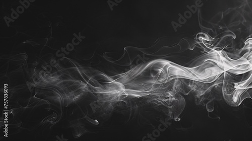 E-Cigarette Fumes: A Visual Study of the Vapor Trail Generative AI photo