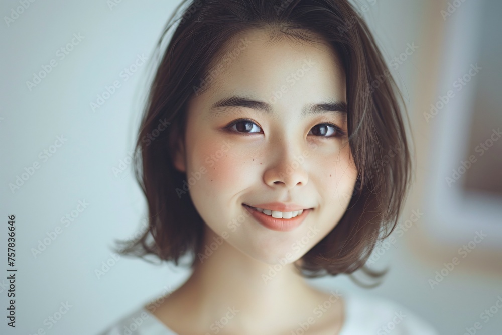 Smiling Beauty: A Candid Moment in Time Generative AI Smiling Beauty: A Candid Moment in Time Generative AI