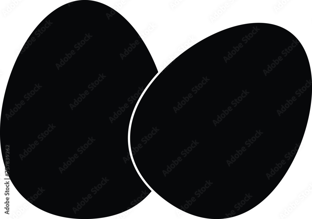 Eggs easter isolated icon vector illustration design black and white Eggs easter isolated icon vector illustration design black and white