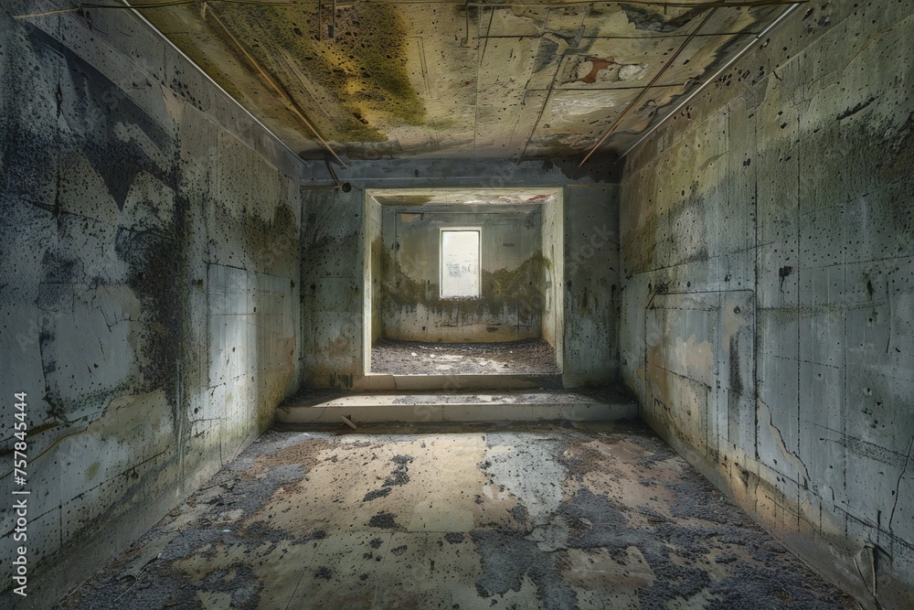 Inside empty old doomsday bunker Generative Ai Inside empty old doomsday bunker Generative Ai