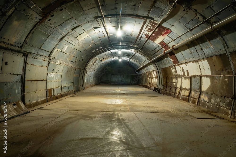 Inside empty old doomsday bunker Generative Ai Inside empty old doomsday bunker Generative Ai