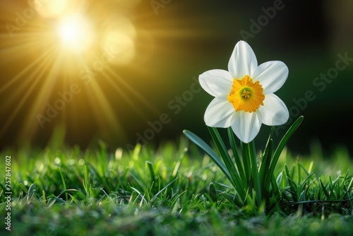 Beautiful nature spring with flowers professional photography