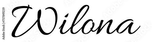 Wilona - black color - name written - ideal for websites,, presentations, greetings, banners, cards,, t-shirt, sweatshirt, prints, cricut, silhouette, sublimation	