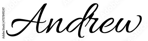 Andrew - black color - name written - ideal for websites,, presentations, greetings, banners, cards,, t-shirt, sweatshirt, prints, cricut, silhouette, sublimation	