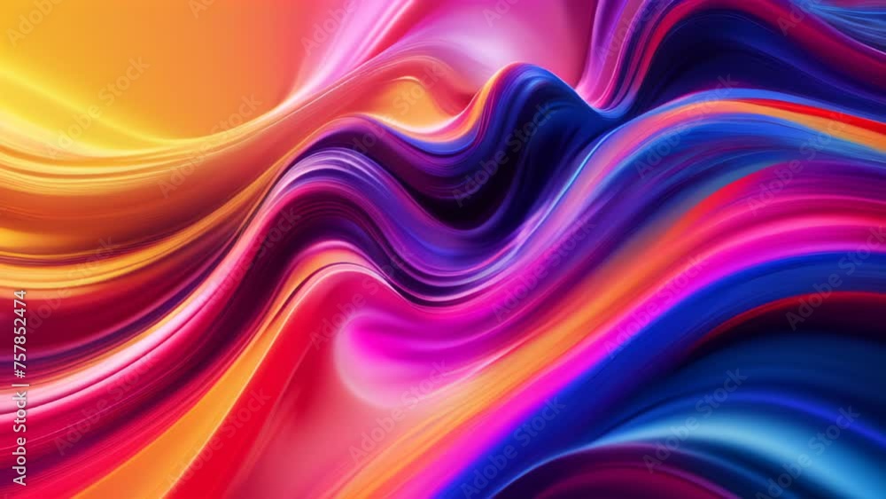 Vivid abstract waves in motion, perfect for dynamic backgrounds