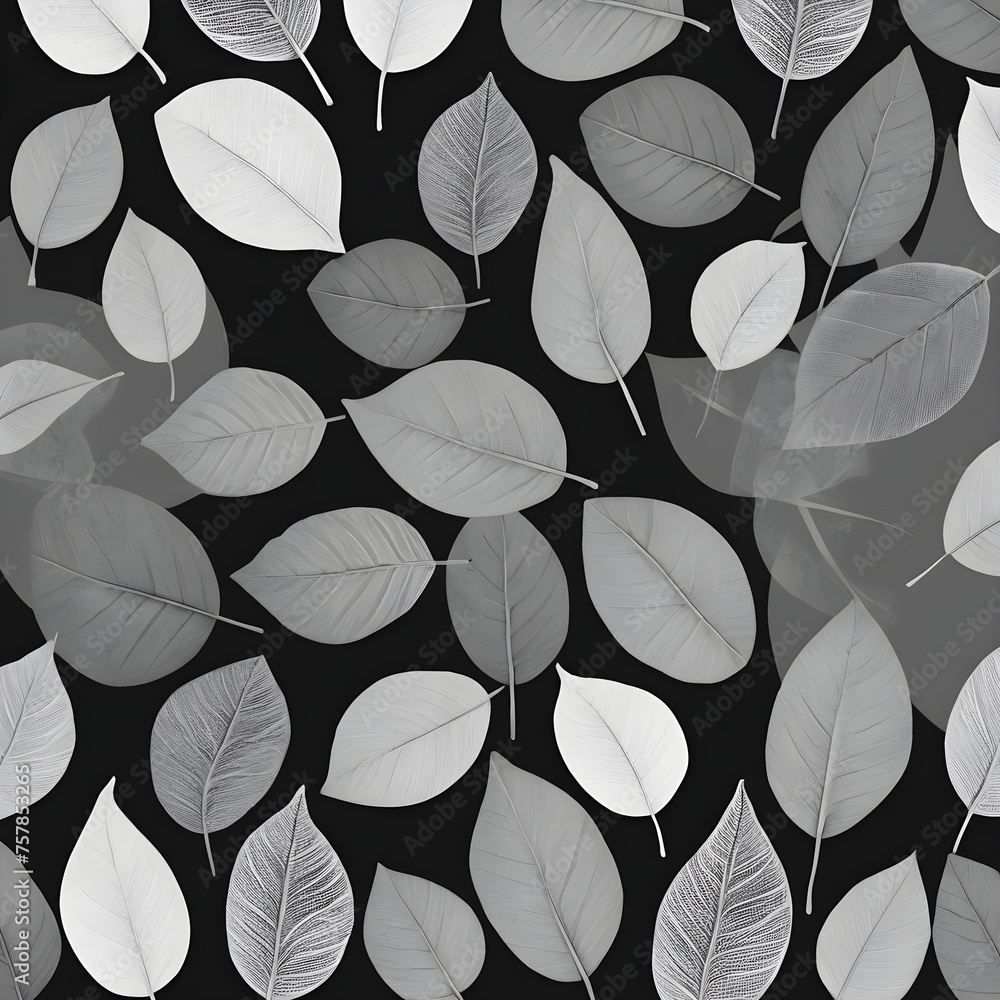 leaves black and white leaves black and white