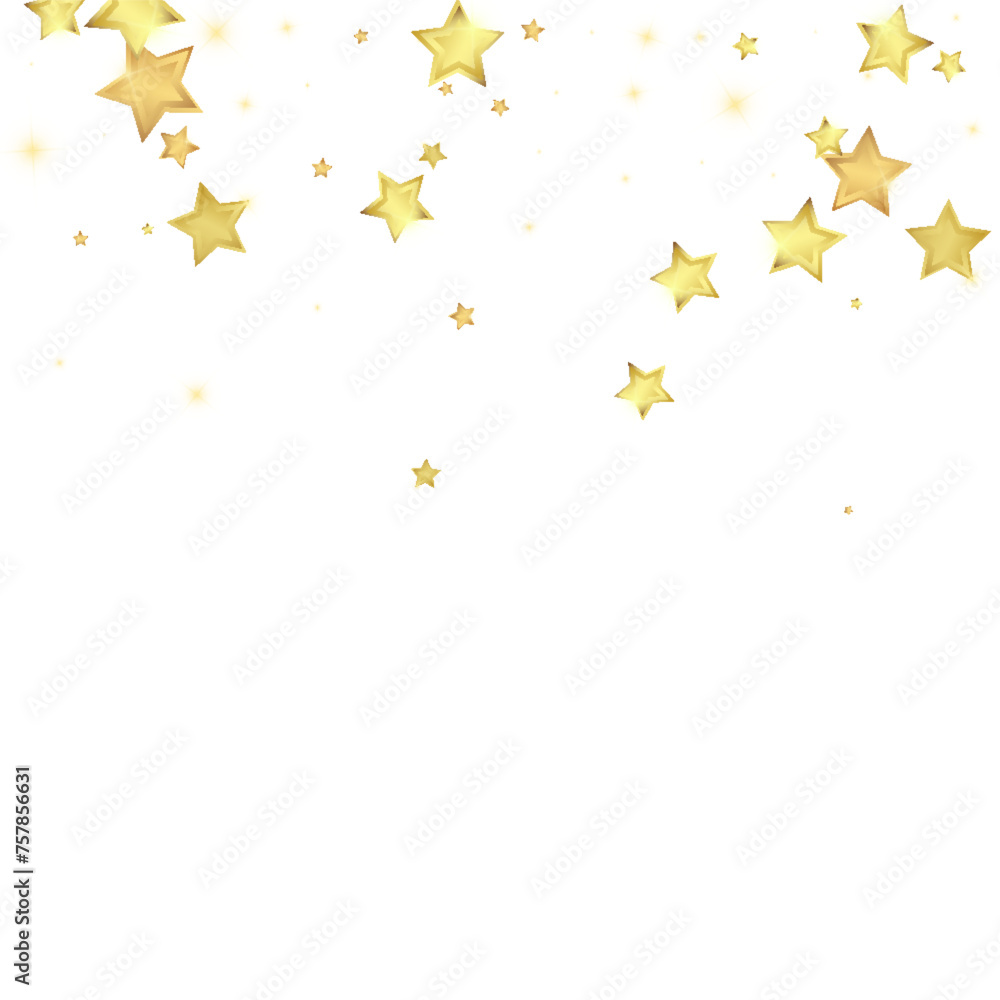 Magic stars vector overlay. Gold stars scattered Magic stars vector overlay. Gold stars scattered