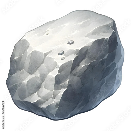 Gray Rock, Stone, shapes of stone , watercolor texture style 
