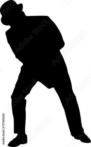 Jazz Musician Silhouette Collection For Design Element Templet