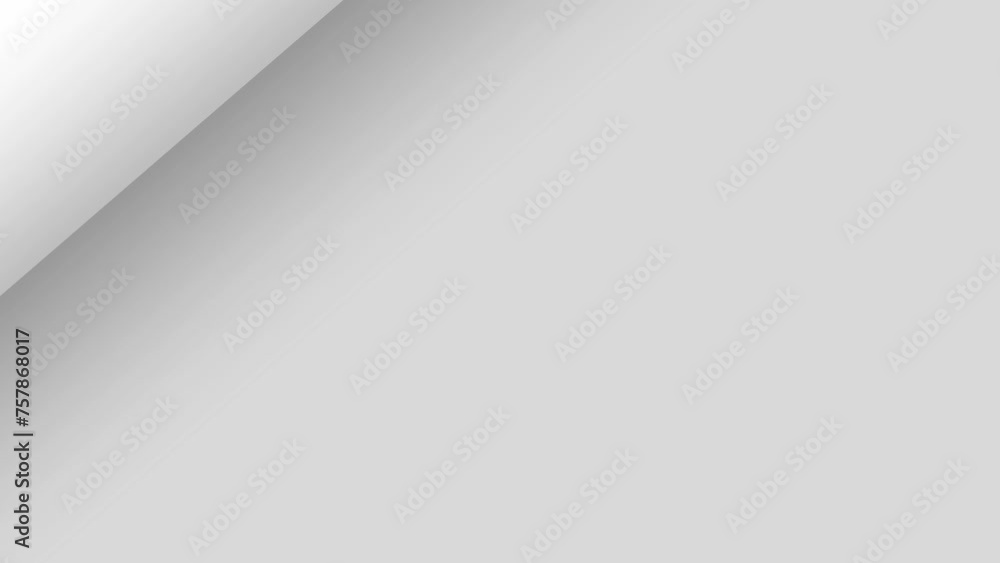 4k 3D Flipping page curl transition animation being flipped over