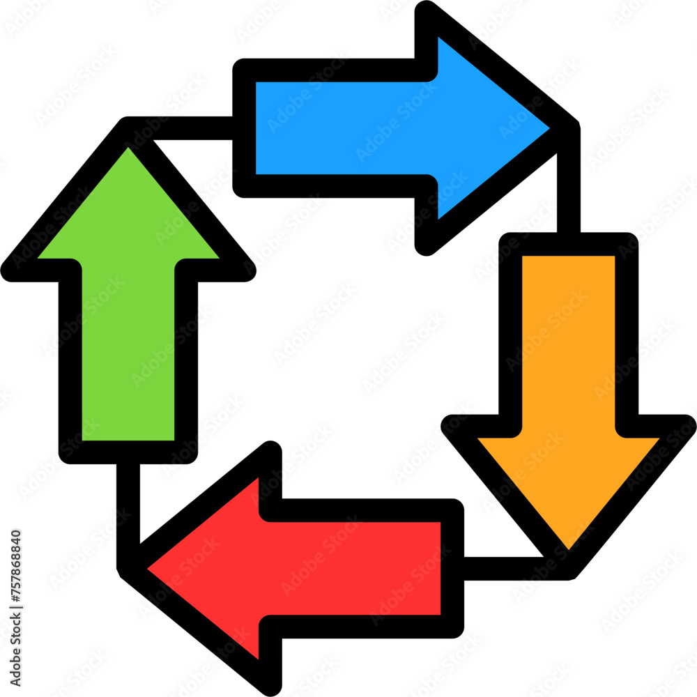 Counter Clockwise Arrows Icon Counter Clockwise Arrows Icon