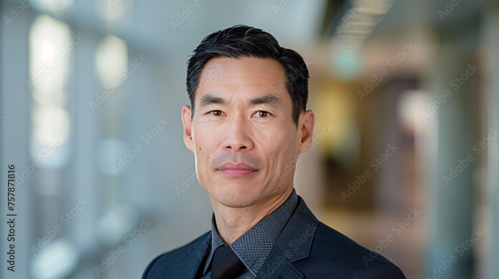 The Modern Man: A Stylish Portrait of a Businessman in a Suit Generative AI The Modern Man: A Stylish Portrait of a Businessman in a Suit Generative AI