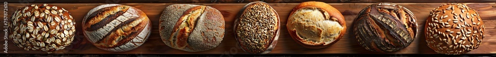 Seed-Topped Bread: A Nutritious and Delicious Monthly Event Generative AI - obrazy, fototapety, plakaty 