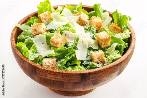 Cheesy Caesar Salad in a Basket Generative AI