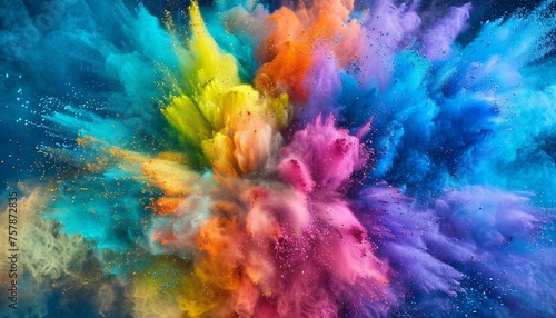 Colorful Explosion of Pride: Celebrating LGBTQ+ Pride Month with Vibrant Colors Generative AI