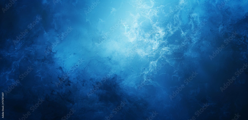 Aqua-Glow The Deep Blue Ocean's Radiant Beauty Generative AI