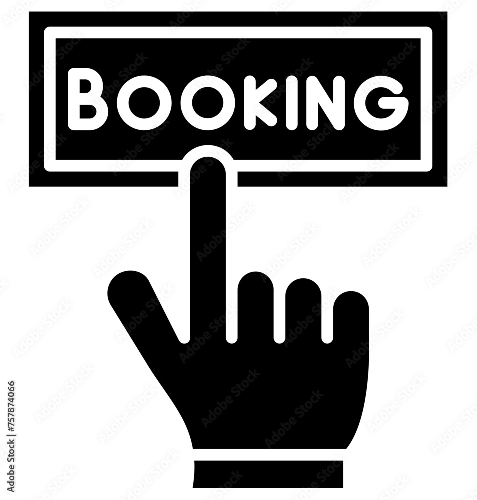 Obraz premium Online Booking Icon