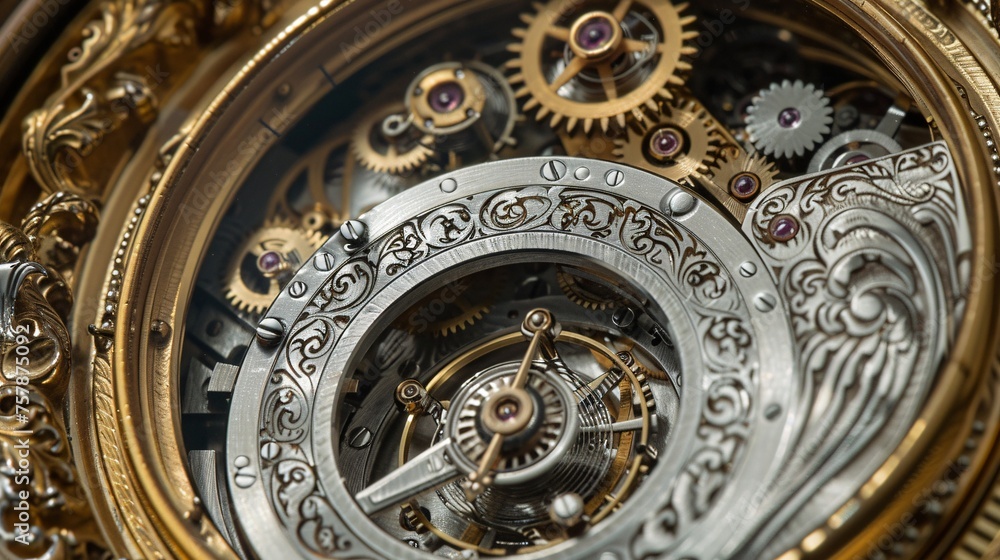 Golden Gears: A Timepiece with a Monthly Twist Generative AI