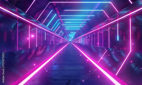 Neon Tunnel of Love: A Glowing Path to the Future Generative AI
