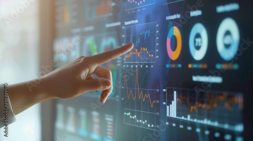 Business finance data analytics graph