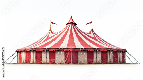 Circus tent Isolated on white background