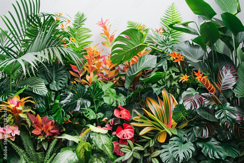 Blooming Beauties A Vibrant Display of Tropical Plants Generative AI Blooming Beauties A Vibrant Display of Tropical Plants Generative AI