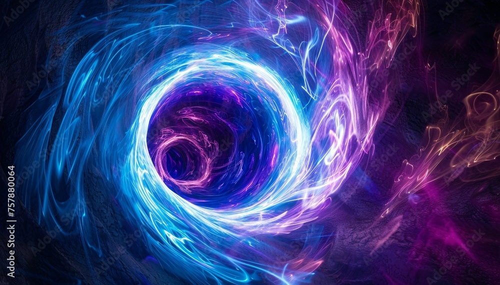 Purple Vortex A Glowing Hole in Time Generative AI Purple Vortex A Glowing Hole in Time Generative AI
