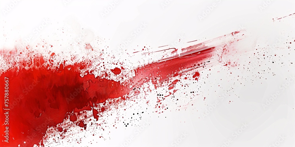 Red Blood Stain on White Background A Monthly Event Inspired Image Generative AI