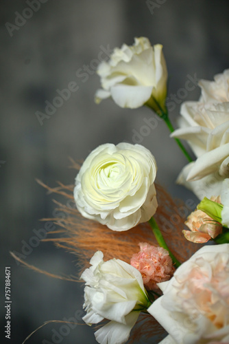 White Flowers Arrangement on Table