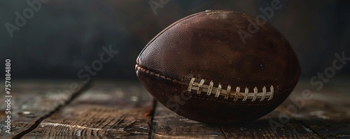 Leather Football with a Modern Twist A Blend of Tradition and Innovation Generative AI photo