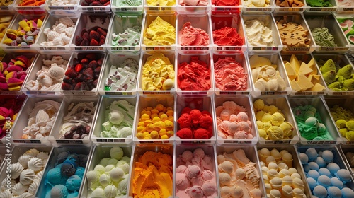 Colorful Ice Cream Variety A Sweet Treat for Any Occasion Generative AI