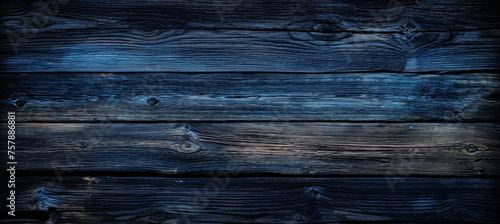 Old wood blue background