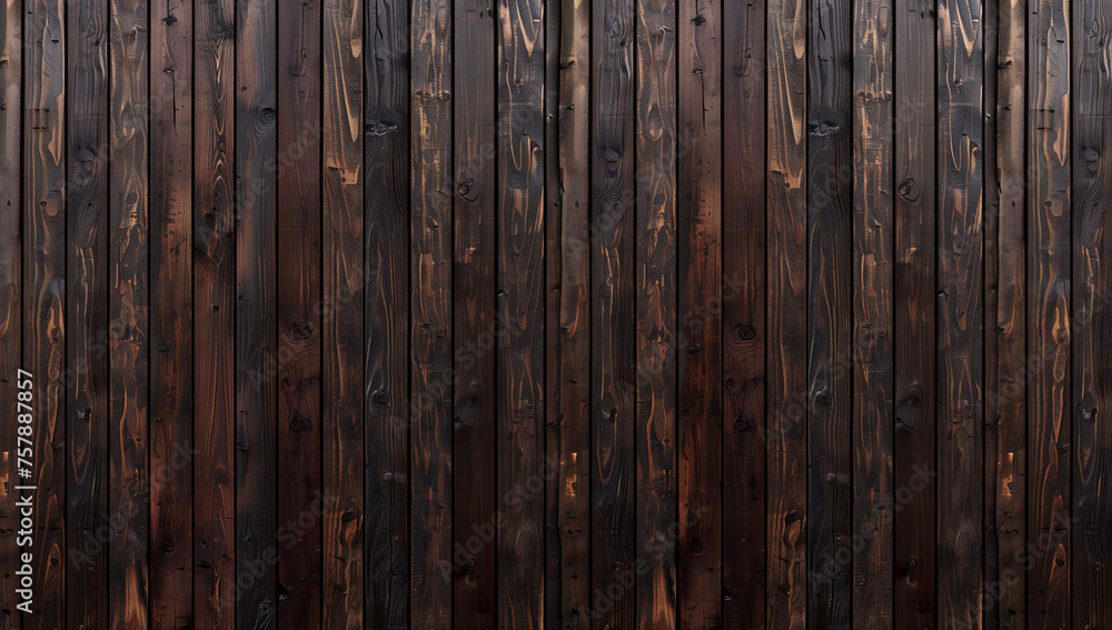 Embrace rustic charm with a wooden wall background, featuring dark wood planks. Ideal for product presentations, photo backdrops, and studio setups, this textured backdrop exudes warmth and adds depth Embrace rustic charm with a wooden wall background, featuring dark wood planks. Ideal for product presentations, photo backdrops, and studio setups, this textured backdrop exudes warmth and adds depth