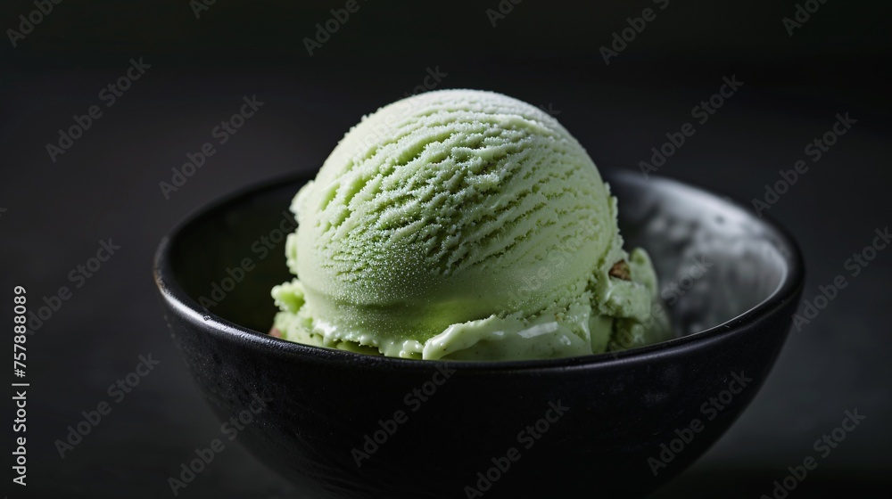 Green Ice Cream Sundae A Cool Treat for a Warm Month Generative AI Green Ice Cream Sundae A Cool Treat for a Warm Month Generative AI