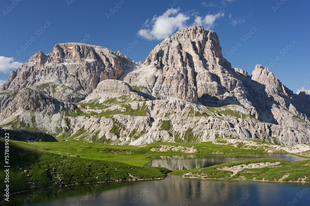 Neunerkofel, Bödenalpe, Bödenseen, Südtirol, Dolomiten, Italien