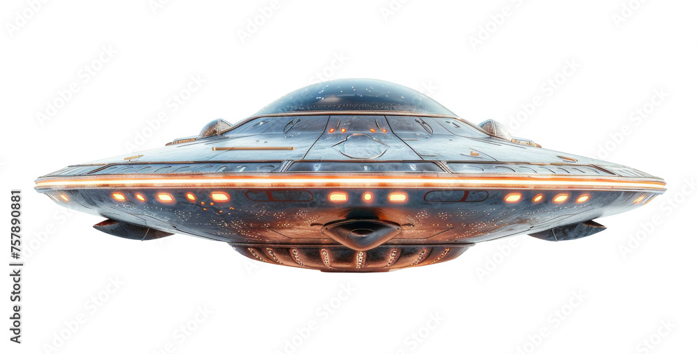 Flying saucer isolated, space, UFO and alien concept Flying saucer isolated, space, UFO and alien concept