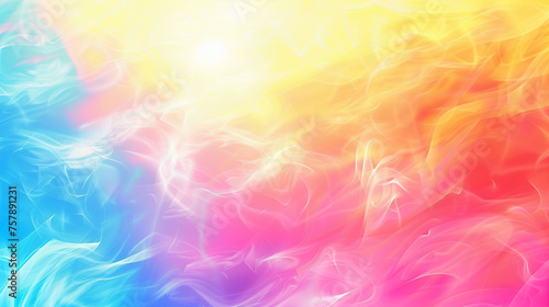 Bright sunny multicolor gradient mesh, trendy hipster style background 