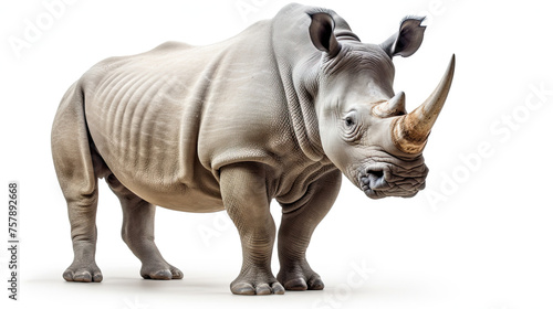 Rhino Isolated on white background ©  Mohammad Xte