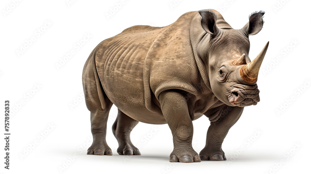 Fototapeta premium Rhino Isolated on white background