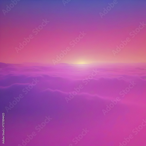 Sapphire and pink color sky at Sunset. © Pram