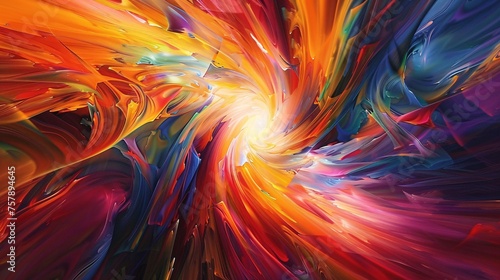 Colorful Chaos A Vibrant Tribute to the Monthly Art Movement Generative AI