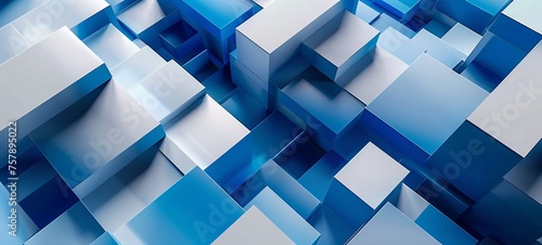 Cubed Blue Blocks in a Modern World Generative AI #757895022