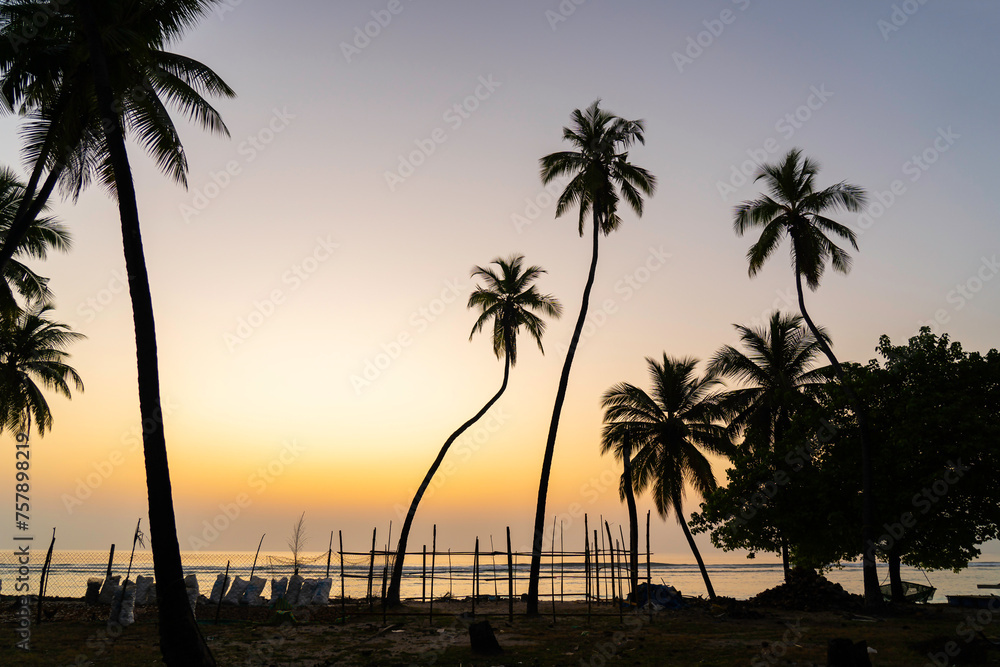 sunrise in Lakshadweep islands