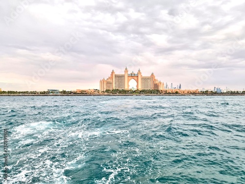 Atlantis, The Palm, Dubai - March 8th 2023 - Photo of Atlantis surrounding with river 