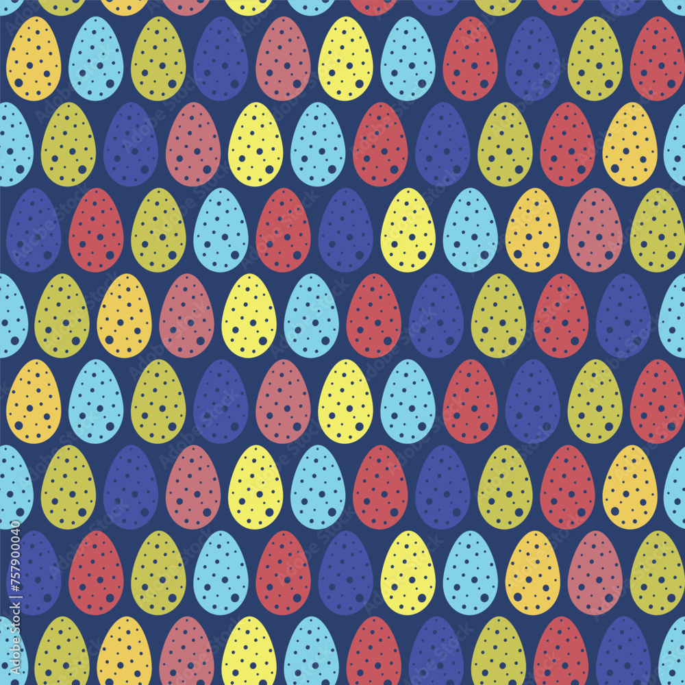 Colorful easter eggs seamless pattern. Easter holidays on beige background. Colorful easter eggs seamless pattern. Easter holidays on beige background.