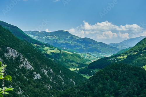 Montenegro. Beautiful panorama mountains of Montenegro. Valley of Tara riverbed. © revers_jr