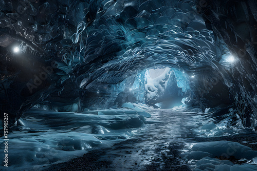 Magische Eiskunst: Entdeckung einer geheimnisvollen Eishöhle