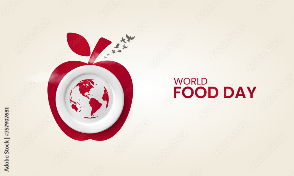 World Food Day, World Food ads, design for social media banner, poster vector illustration. World Food Day, World Food ads, design for social media banner, poster vector illustration.